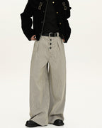 Pantaloni Larghi da uomo a Quadri in Lana | Haven Loom
