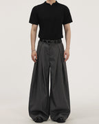 Pantaloni Larghi da uomo con Pinces in Viscosa | Haven Loom, immagine 3