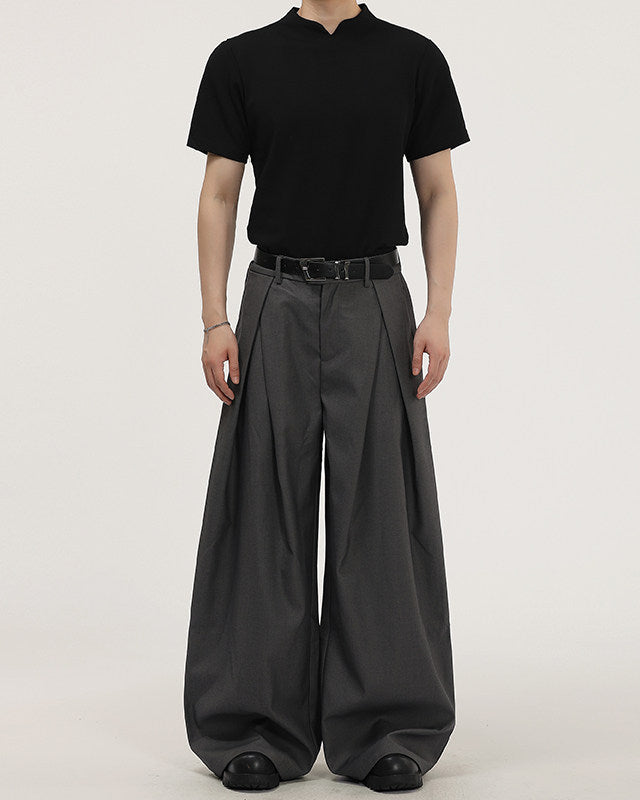 Pantaloni Larghi da uomo con Pinces in Viscosa | Haven Loom, immagine 3