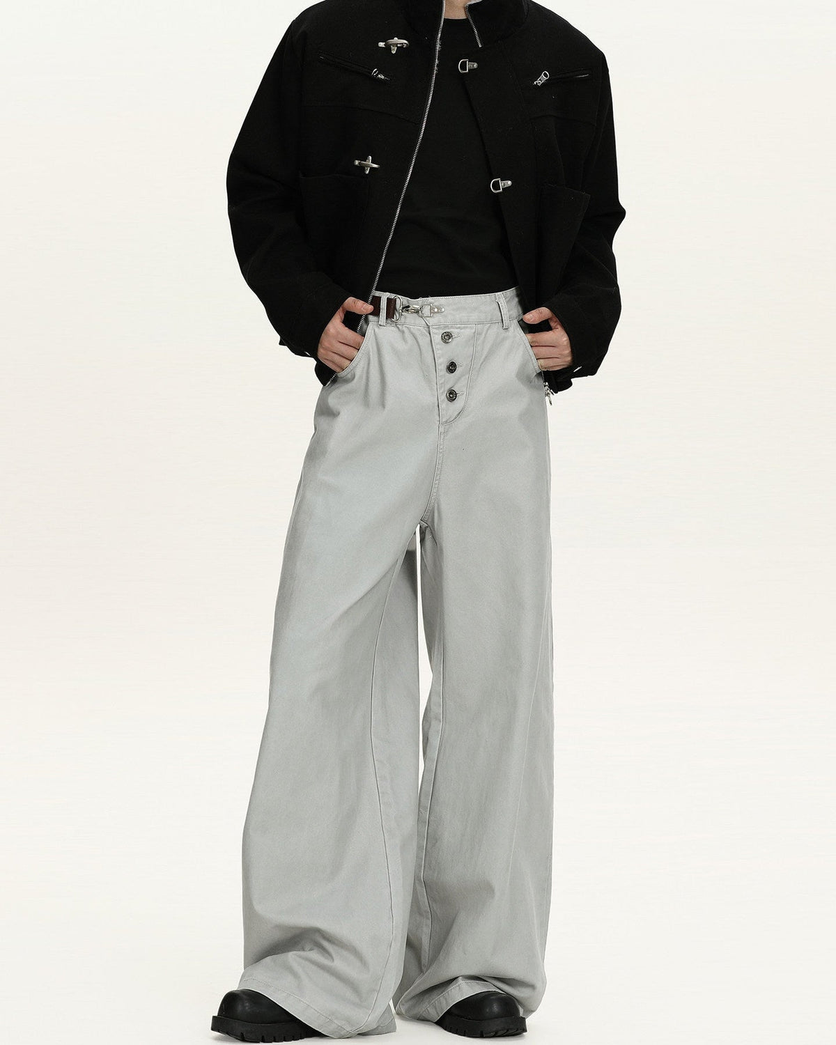 Jeans Larghi da uomo Washed in Cotone | Haven Loom, immagine 4