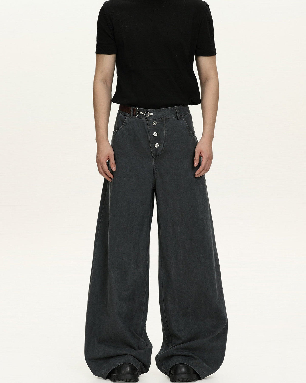 Jeans Larghi da uomo Washed in Cotone | Haven Loom, immagine 2