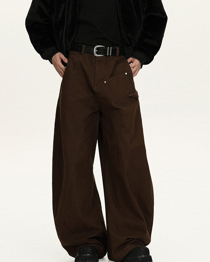Pantaloni Larghi da uomo Utility in Cotone | Haven Loom, immagine 4