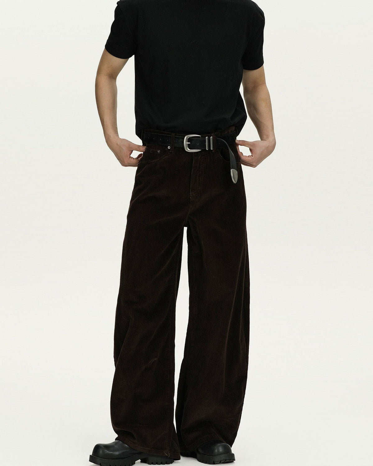 Pantaloni Larghi da uomo in Velluto a Coste | Haven Loom, immagine 2