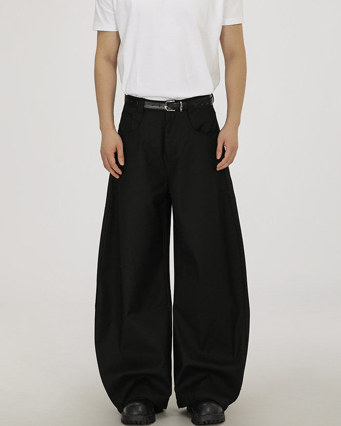 Pantaloni Larghi da uomo in Lana e Viscosa | Haven Loom