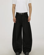 Pantaloni Larghi da uomo in Lana e Viscosa | Haven Loom