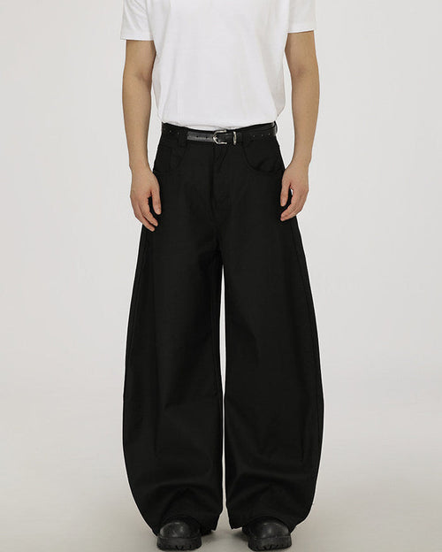 Pantaloni Larghi da uomo in Lana e Viscosa | Haven Loom