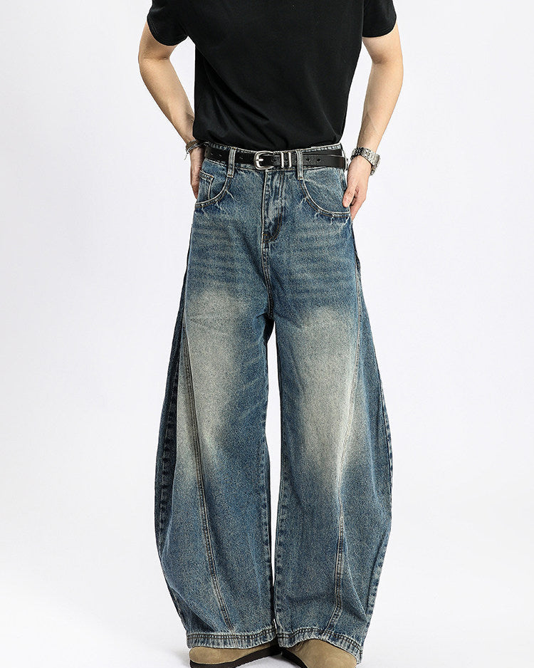 Jeans Larghi da uomo Washed Elasticizzati | Haven Loom, immagine 4