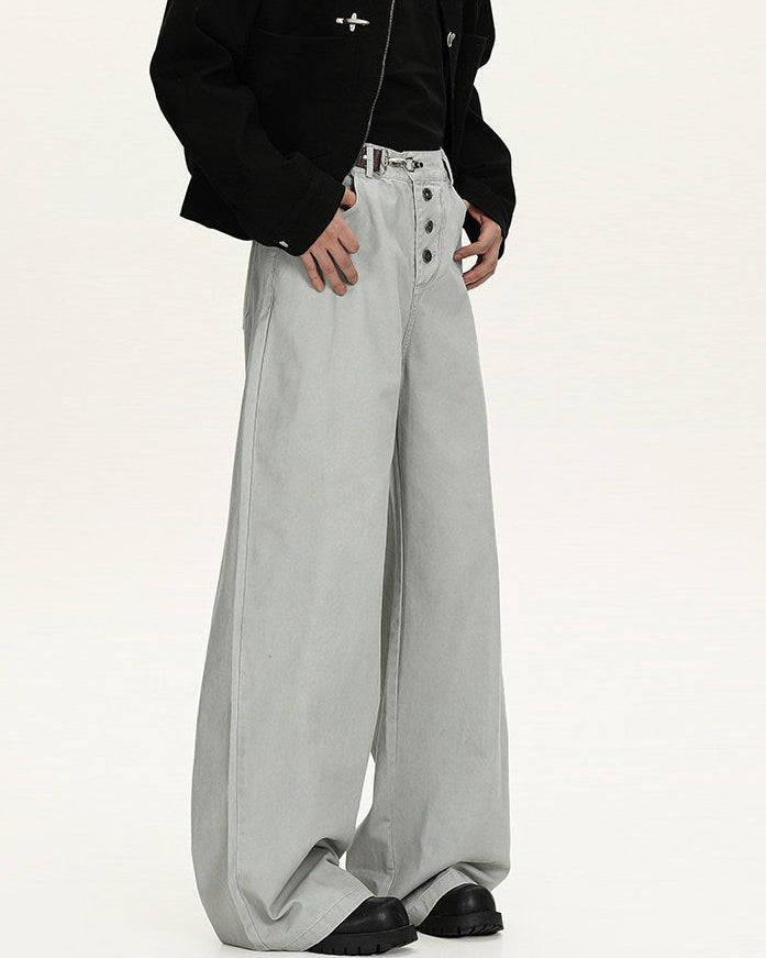 Jeans Larghi da uomo Washed in Cotone | Haven Loom, immagine 5
