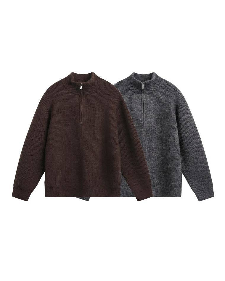 Maglione da uomo Mezza Zip in Lana | Haven Loom, immagine 11