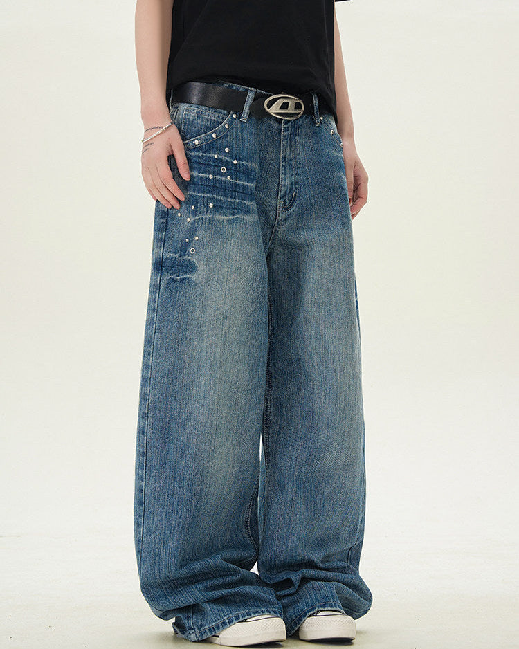 Jeans Larghi da uomo Dritti Vintage | Haven Loom, immagine 3