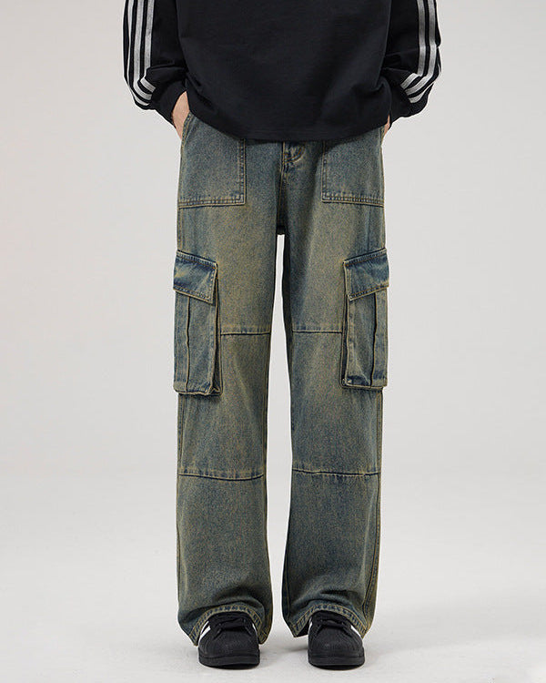 Jeans da uomo Cargo Effetto Vintage | Haven Loom