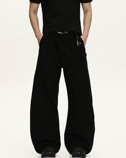 Pantaloni Larghi da uomo Utility in Cotone | Haven Loom