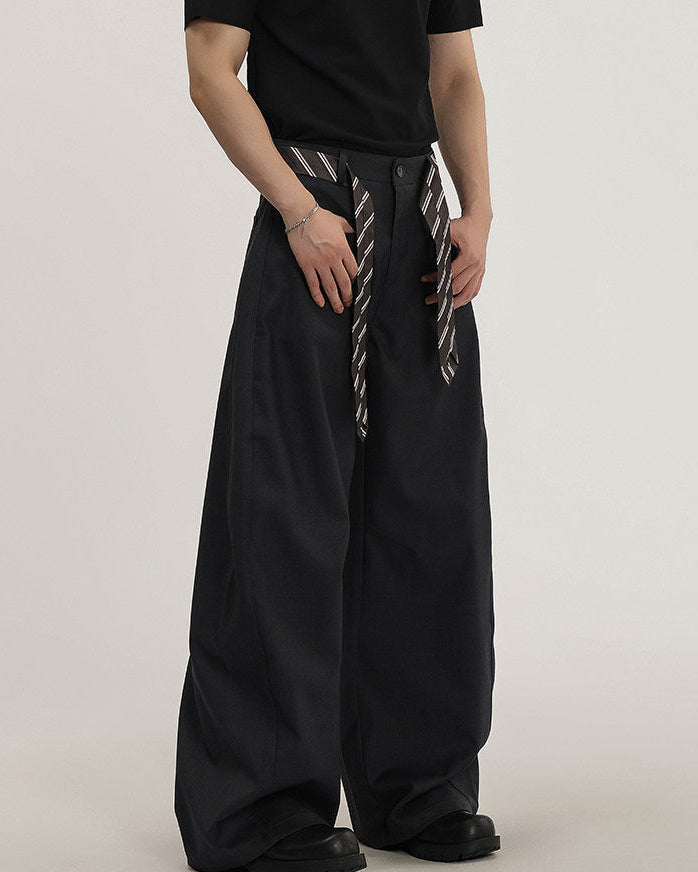 Pantaloni Larghi da uomo con Cintura in Tessuto | Haven Loom, immagine 4