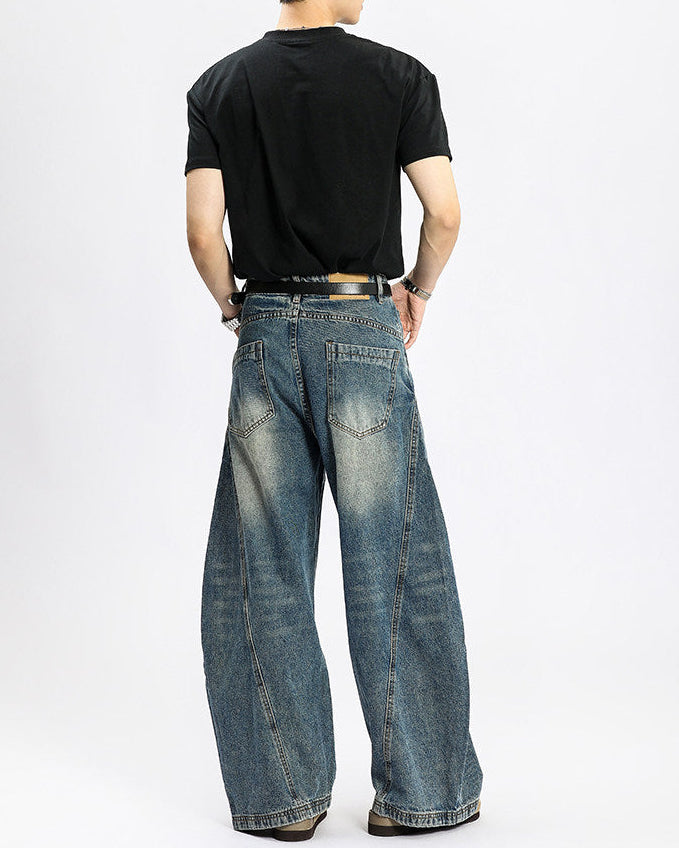 Jeans Larghi da uomo Washed Elasticizzati | Haven Loom, immagine 2