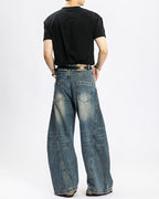 Jeans Larghi da uomo Washed Elasticizzati | Haven Loom, immagine 2