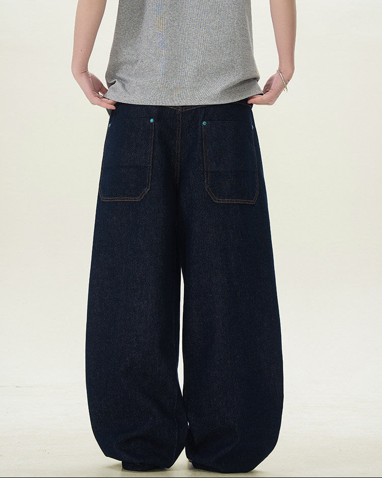 Jeans Larghi da uomo in Denim Grezzo | Haven Loom, immagine 4