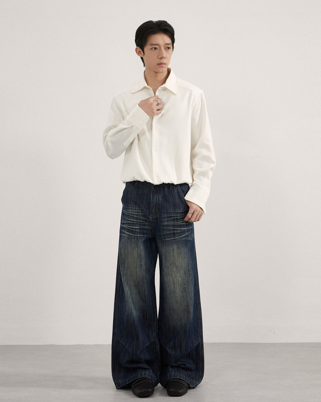 Jeans da uomo con Pinces Sfumati | Haven Loom, immagine 4