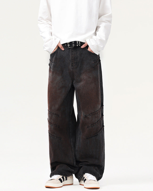 Jeans da uomo Dritti Effetto Consumato | Haven Loom