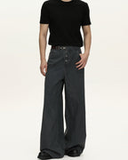 Jeans Larghi da uomo Washed in Cotone | Haven Loom
