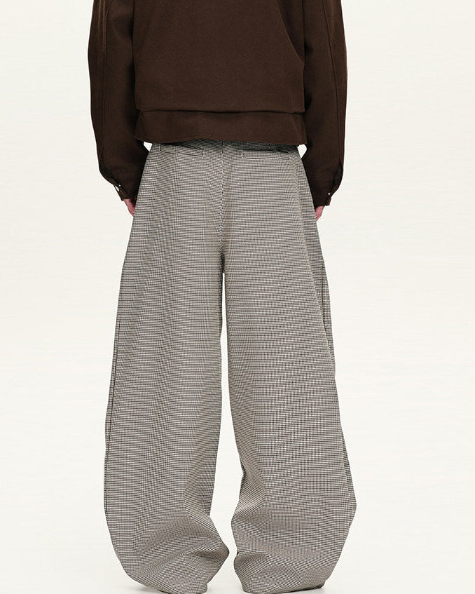 Pantaloni Larghi da uomo a Quadri in Lana | Haven Loom, immagine 6