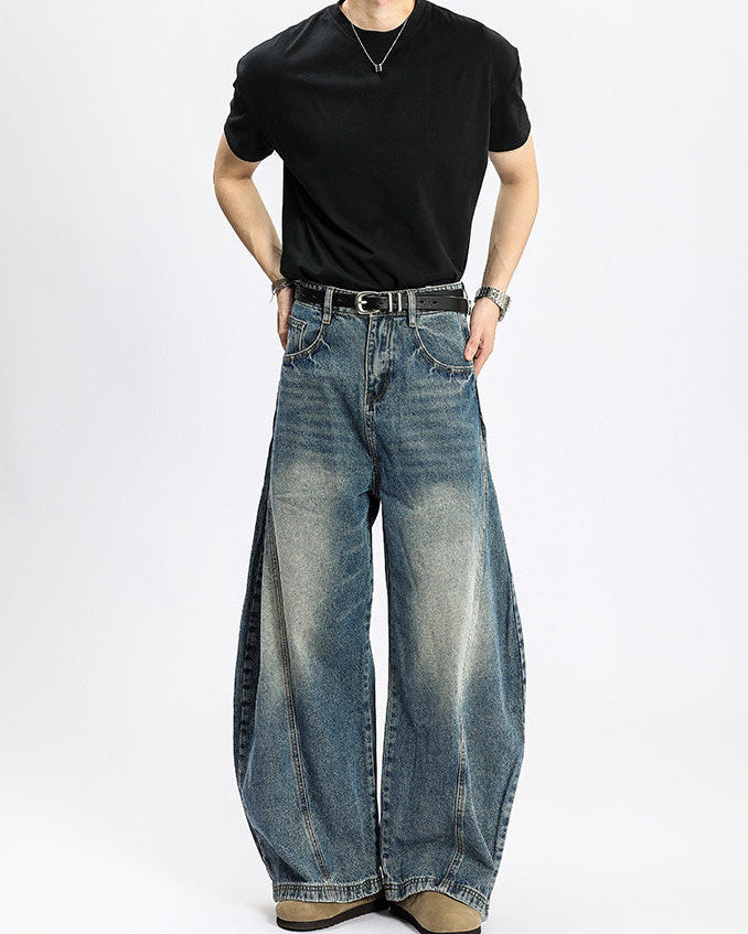 Jeans Larghi da uomo Washed Elasticizzati | Haven Loom