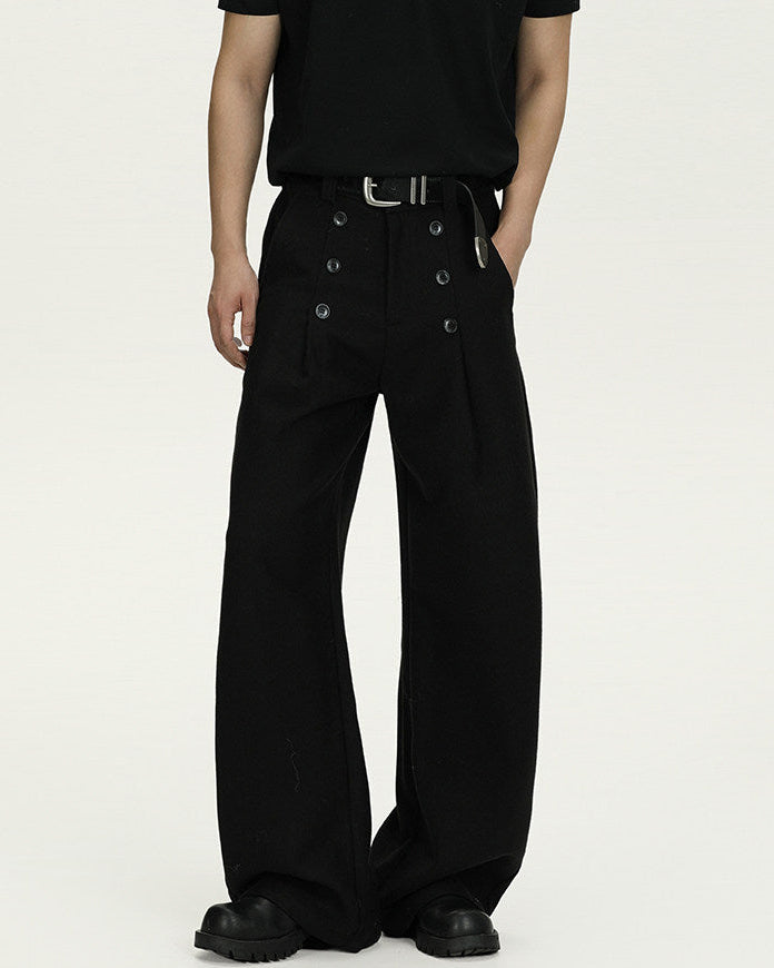 Pantaloni Larghi da uomo in Lana Vergine | Haven Loom