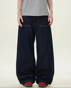 Jeans Larghi da uomo in Denim Grezzo | Haven Loom