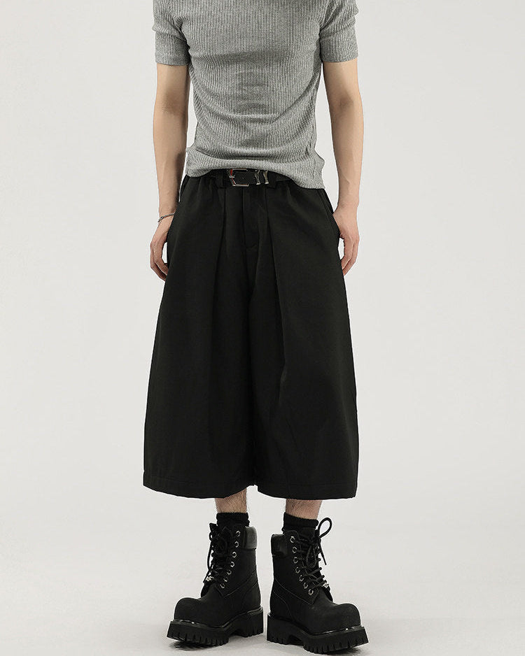 Pantaloni Larghi da uomo Cropped con Pinces | Haven Loom