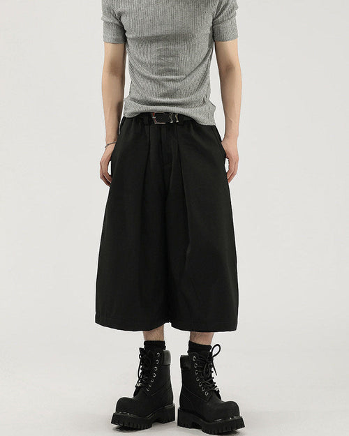Pantaloni Larghi da uomo Cropped con Pinces | Haven Loom