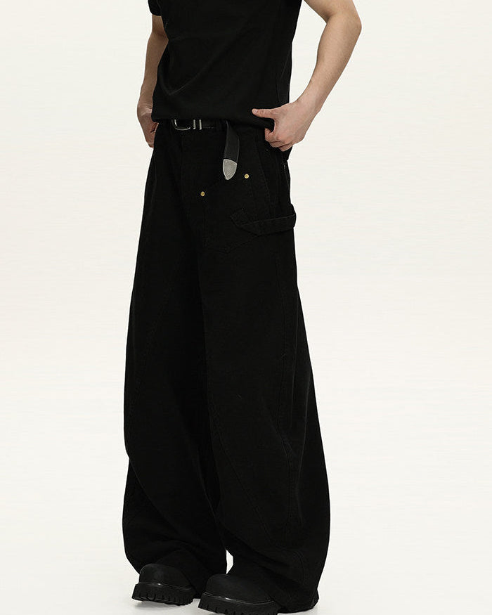Pantaloni Larghi da uomo Utility in Cotone | Haven Loom, immagine 2