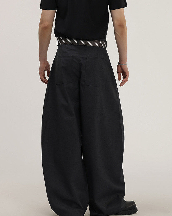 Pantaloni Larghi da uomo con Cintura in Tessuto | Haven Loom, immagine 3