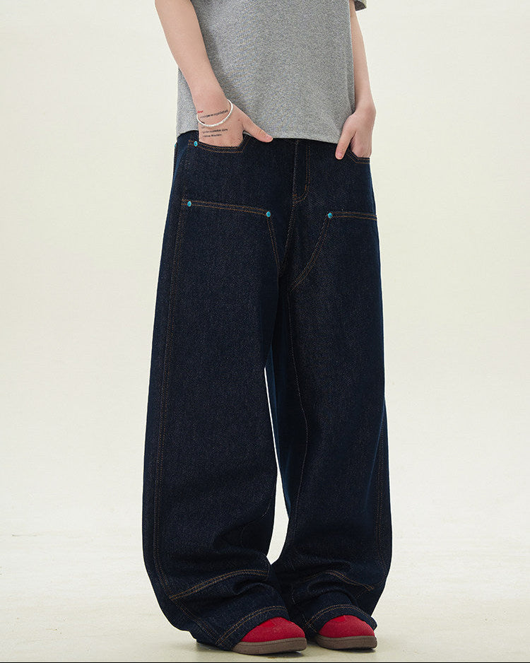 Jeans Larghi da uomo in Denim Grezzo | Haven Loom, immagine 3