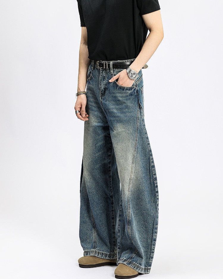 Jeans Larghi da uomo Washed Elasticizzati | Haven Loom, immagine 3