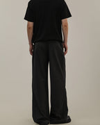 Pantaloni Larghi da uomo Gessati in Misto Lana | Haven Loom, immagine 4