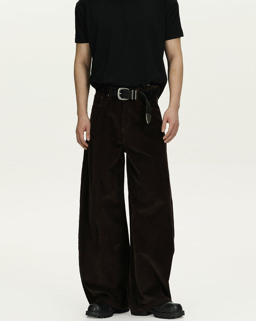 Pantaloni Larghi da uomo in Velluto a Coste | Haven Loom