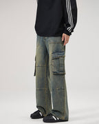 Jeans da uomo Cargo Effetto Vintage | Haven Loom, immagine 2