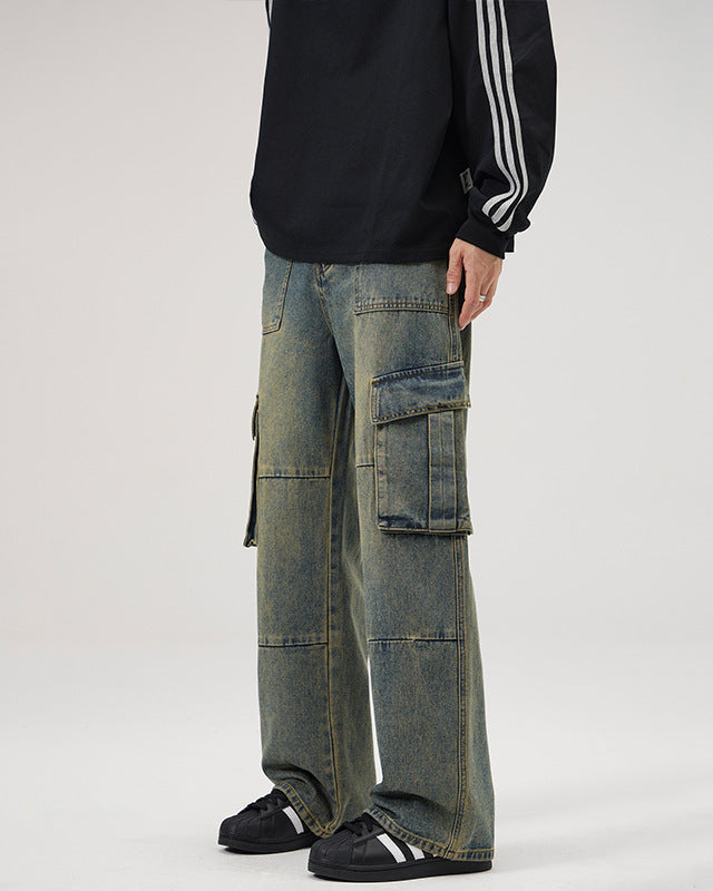 Jeans da uomo Cargo Effetto Vintage | Haven Loom, immagine 2