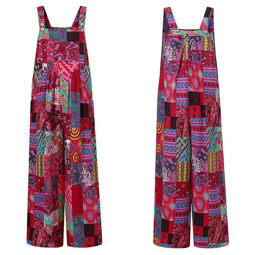 Tuta a spalline con stampa patchwork, vista 6