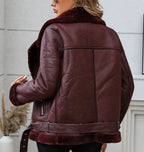 Giacca biker con bordo a contrasto, vista 6