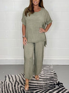 Completo ampio con top e pantaloni, vista 7