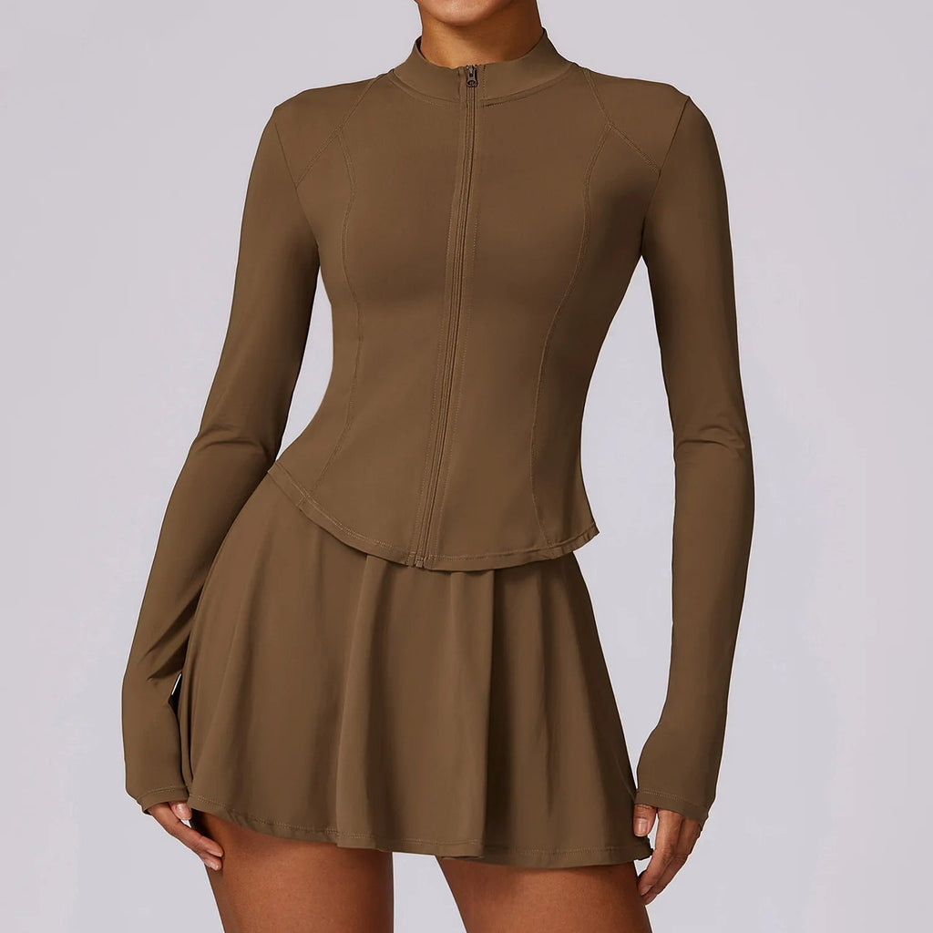 Completo con giacca zip e gonna, vista 10