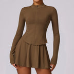 Completo con giacca zip e gonna, vista 10