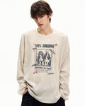 Maglia da uomo Maniche Lunghe a Nido d'Ape con Stampa | Haven Loom
