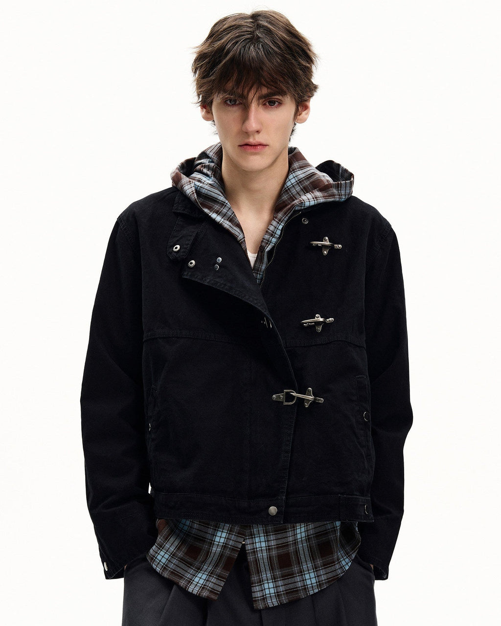 Giubbotto da uomo con Alamari in Cotone Washed | Haven Loom