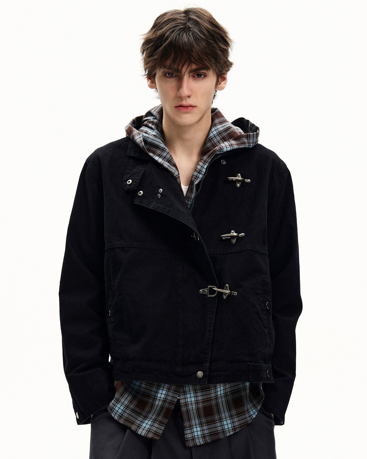 Giubbotto da uomo con Alamari in Cotone Washed | Haven Loom