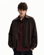 Giubbotto da uomo Gessato con Zip in Misto Lana | Haven Loom