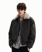 Giubbotto da uomo con Collo in Eco-Pelliccia | Haven Loom, immagine 2