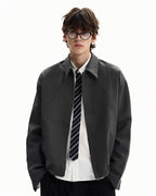 Giubbotto da uomo con Zip in Misto Lana | Haven Loom