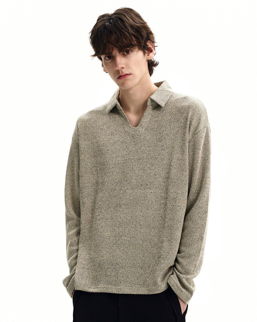 Maglione da uomo Polo in Maglia di Lana | Haven Loom, immagine 5