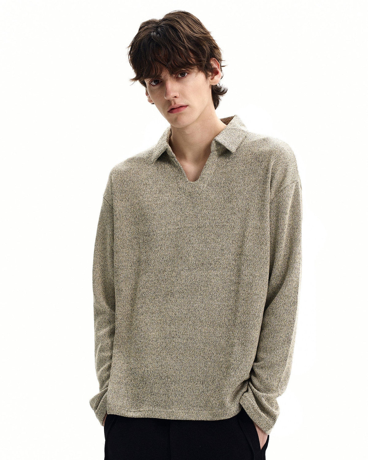 Maglione da uomo Polo in Maglia di Lana | Haven Loom, immagine 5